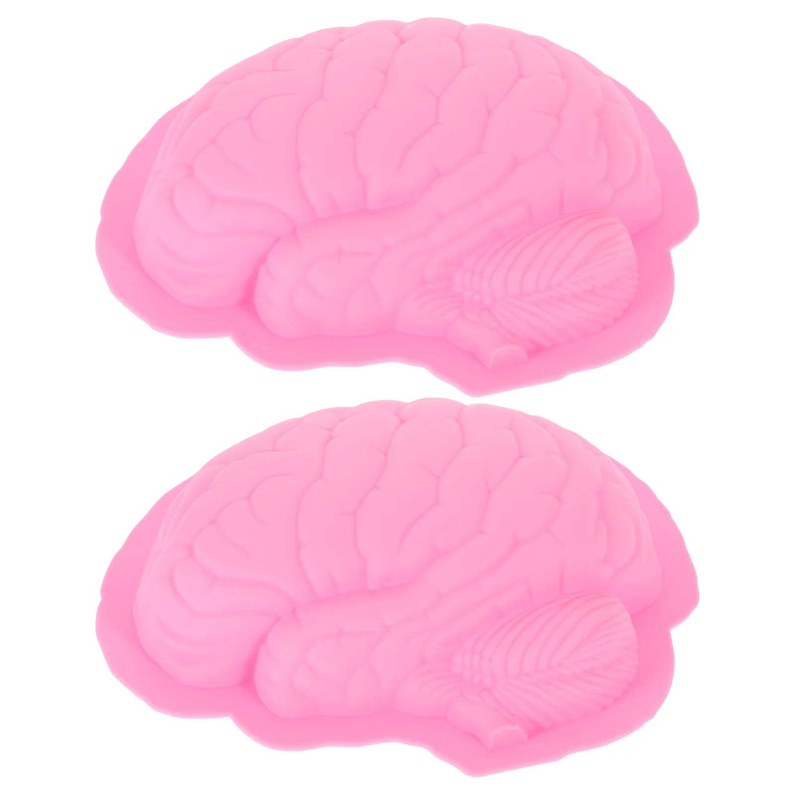 

2 Pcs Brain Cake Mold Creative Halloween Mould Baking Cakes Silicone Plaster
