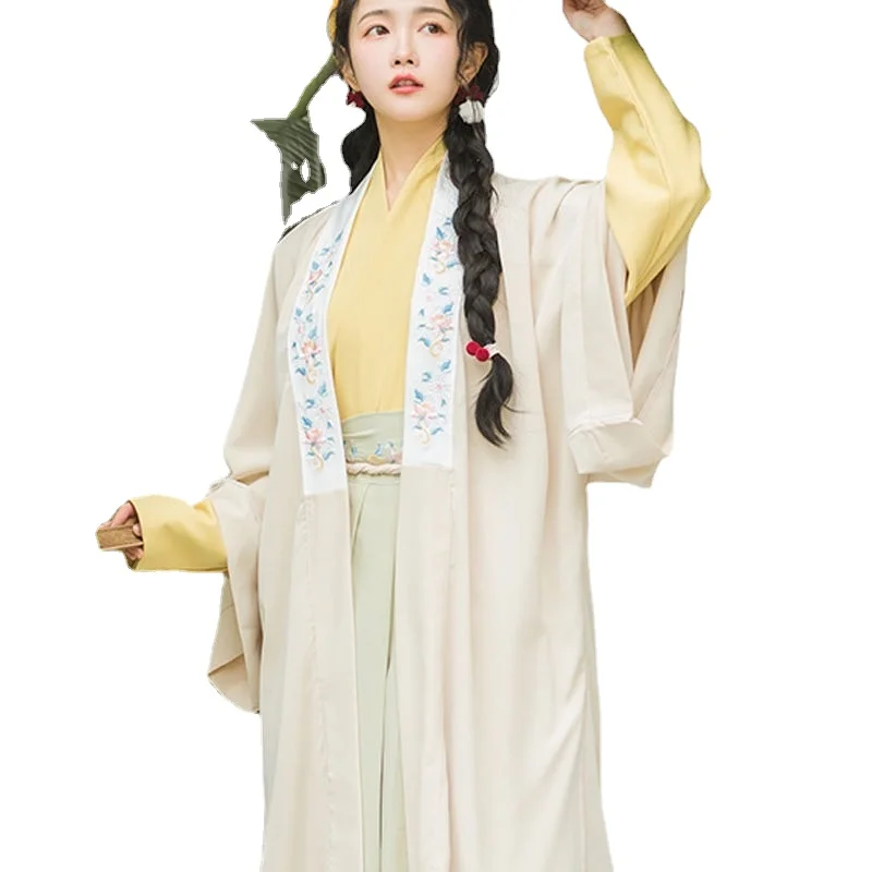 

Hanfu Female Beizi Long Sleeve Pleated Lower Skirt Embroidered Female