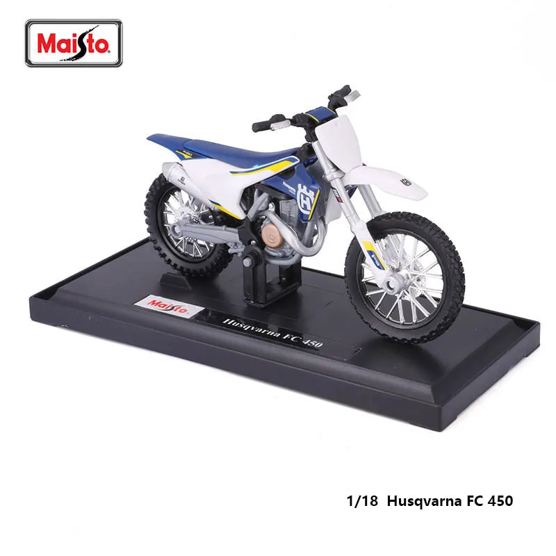 Мотоцикл Maisto 1:18 Husqvarna FC 450 реплики с аутентичными деталями Коллекционная модель