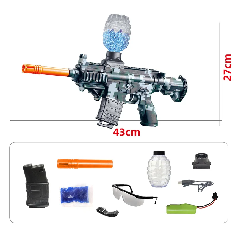 

Electric Gel Bullet Toy Gun Splatter Ball Gel Guns Set Water Beads Blaster M416 Shooting Team Game