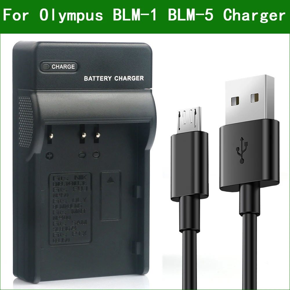 BLM-1 BLM-5 Digital Camera Battery Charger For Olympus BLM1 BLM-1S BLM-01 BLM01 PS-BLM1 BCM-2 BLM5 PS-BLM5 EA-BLM5 BCM-5
