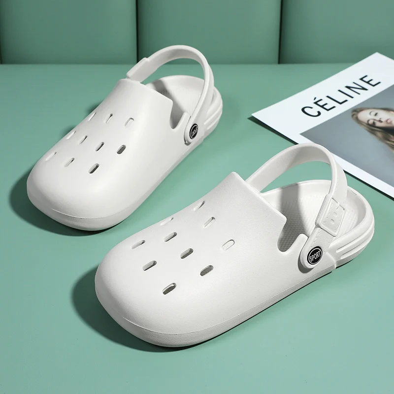 

Children Slippers Boys Girls Clogs Summer EVA Water Shoes Beach Outdoor Unisex Garden Sandals White Fashion Slippers for Girl