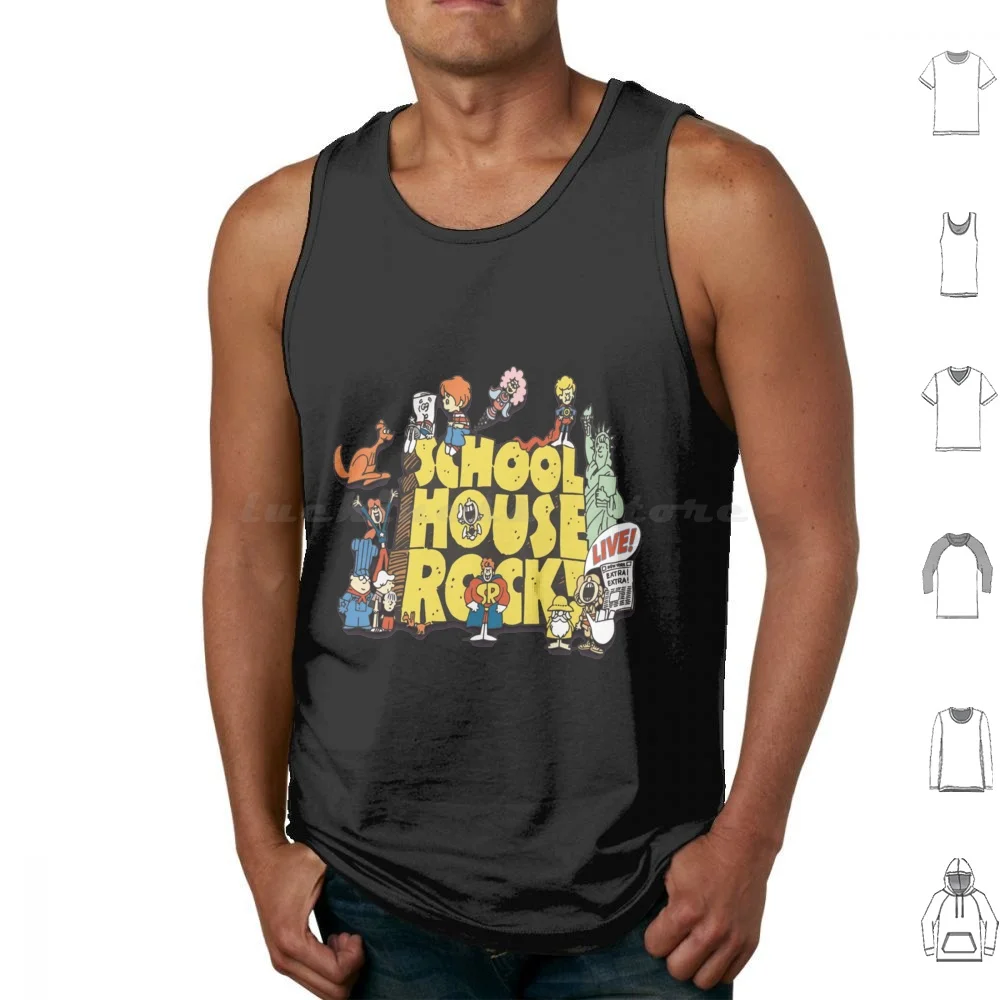 

School House Rock Classic . Tank Tops Print Cotton School House Classic