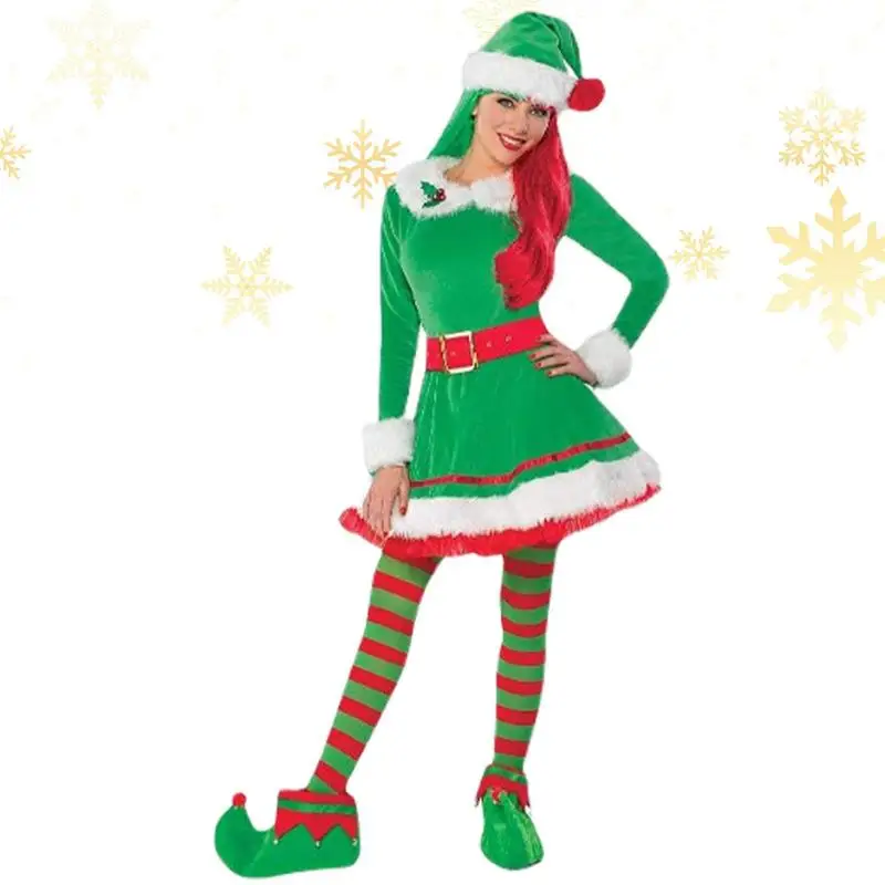 

Elf Dress For Women Festival Accessories Adult Women Cosplay Clothing Women's Christmas Dress For Parties