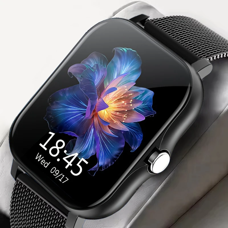 2024 Smart Watch For Men Women Gift Full Touch Screen Sport reloj hombre Fitness Watches BT Call Digital Smartwatch Wristwatch