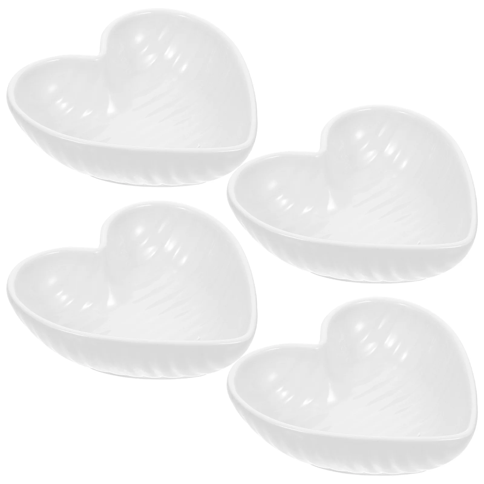 

4Pcs Condiment Ceramic Seasoning Trays Mustard Vinegar )