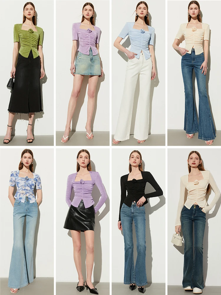 Dplay Летние повседневные минималистичные зеленые топы с принтом сексуальная