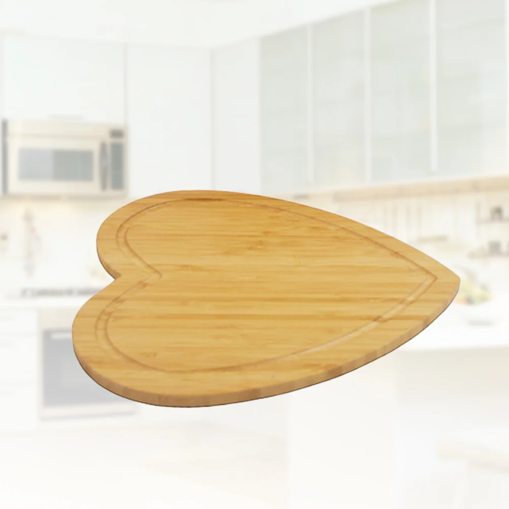 

Board Cutting Heart Chopping Tray Charcuterie Shaped Meat Platefood Wood Wooden Fruit Platter Serving Steak Vegetable Cut Dual