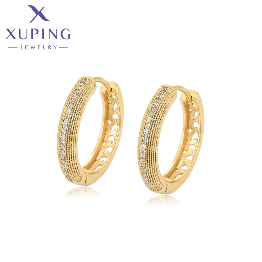 

Xuping Jewelry New Arrival Fashion Women Hoop Earring with Light Gold Color X000693839