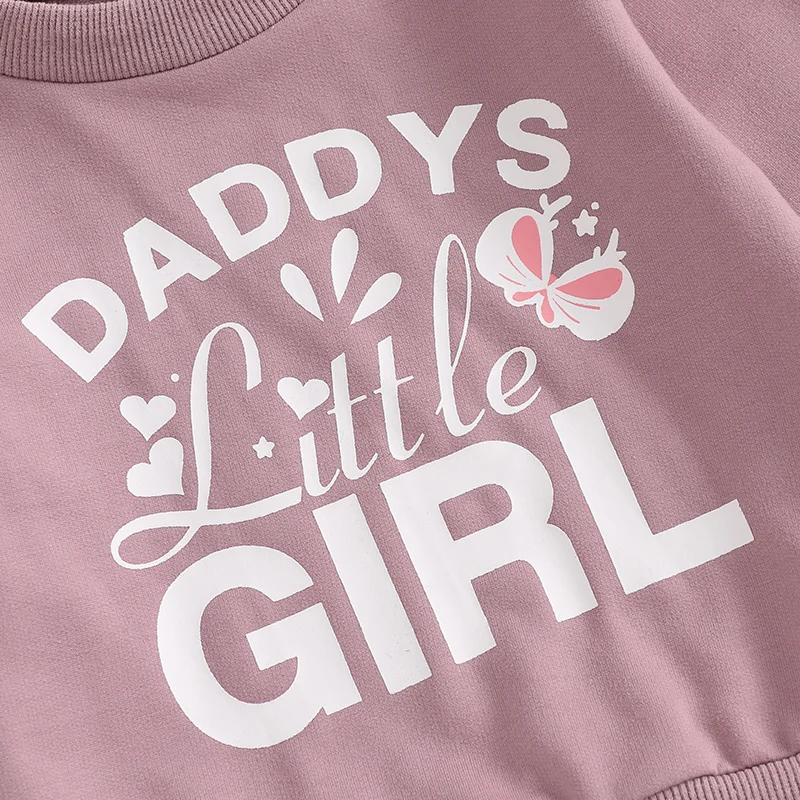 Осенняя одежда для маленьких девочек пуловеры с круглым вырезом и длинными