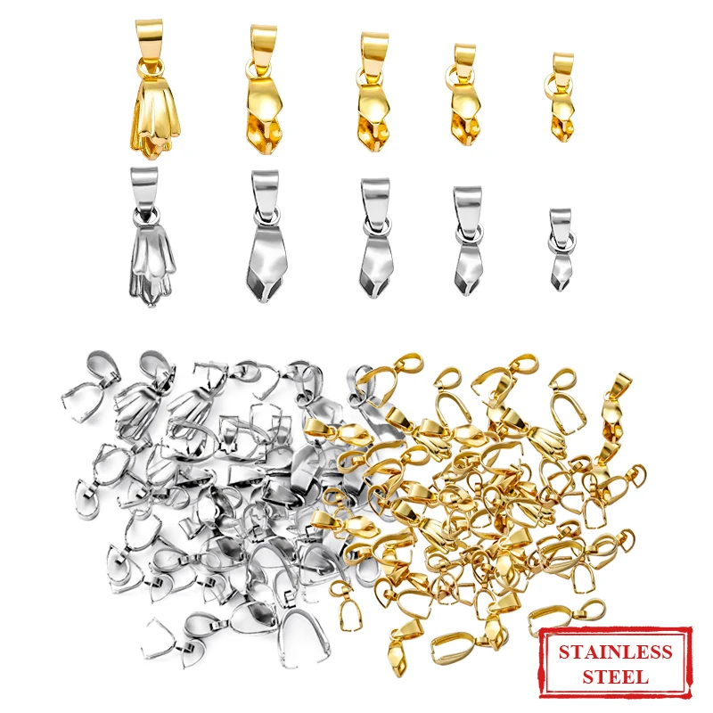 

20pcs Stainless Steel Pendant Clip Clasp Melon Seeds Buckle Pendant Connector Jewelry Findings DIY Jewelry Making Component