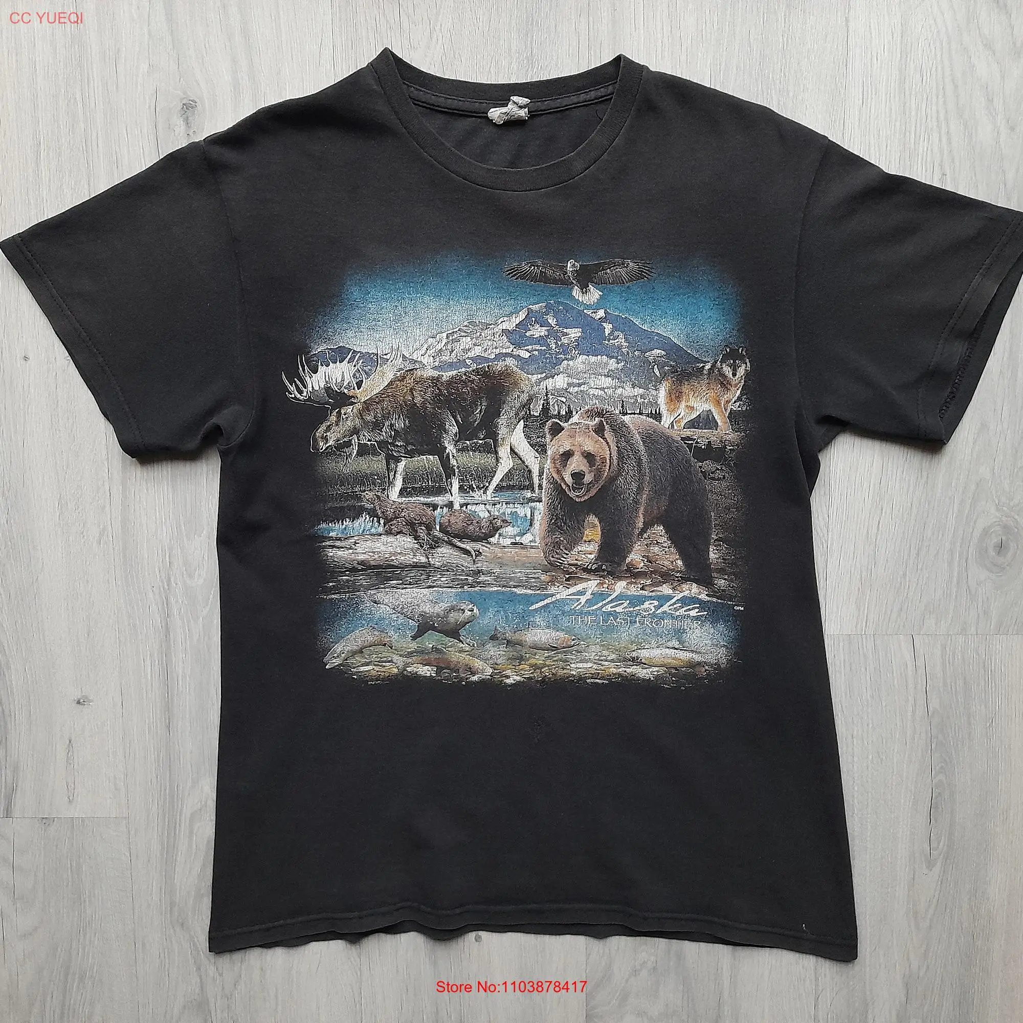 Футболка Длинная или с коротким рукавом Винтажная футболка цвета последней