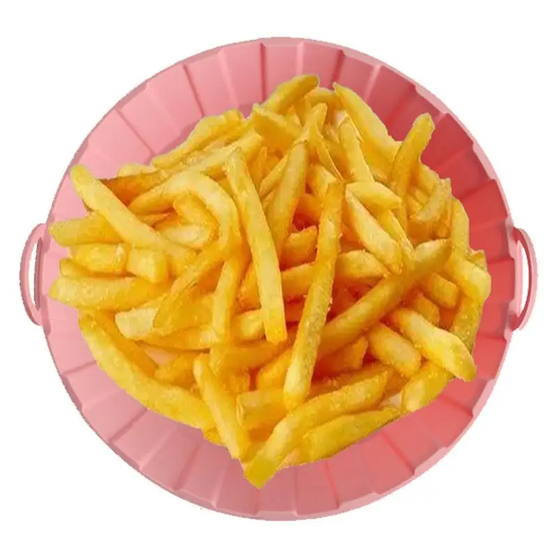 

Silicone Pot For Reusable Non Stick Baking Tray 8inch Pot Liners With Raised Patterns Airy Fryer Baking Accessories For Better