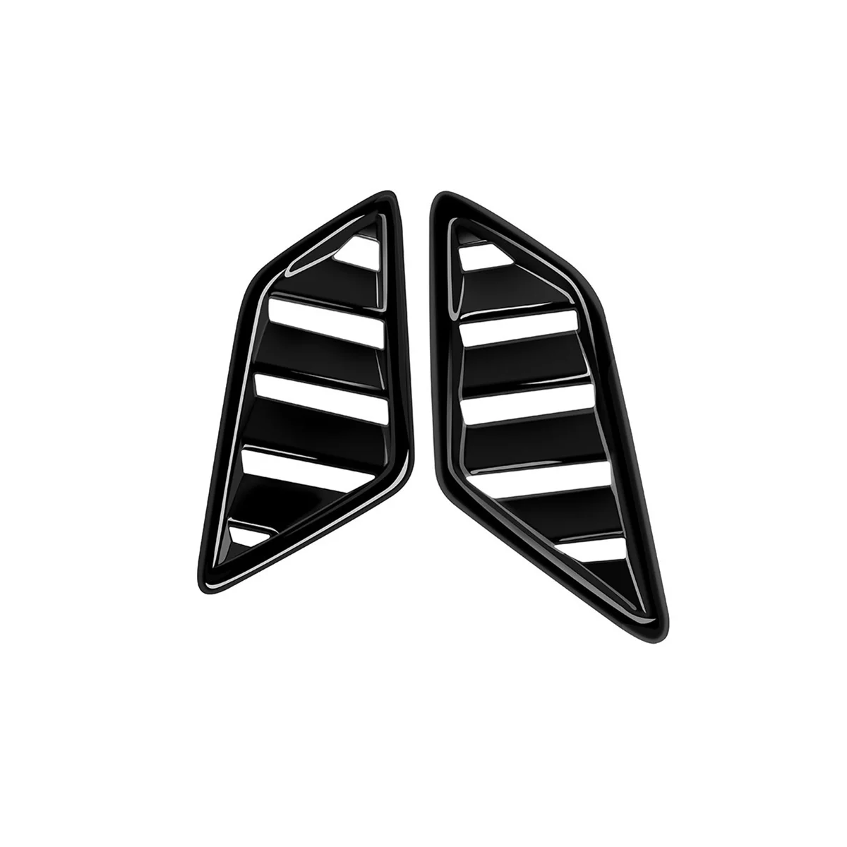 

Bright Black Front Dashboard Air Vent Trim Cover Frame Sticker RHD