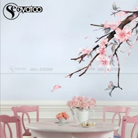 cherry blossom wall stickers home decor flower stickers decal living room bedroom decoration