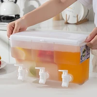 refrigerator cold drink bucket cold water container with faucet 3 5l drink dispensers for parties iced juice lemonade dispenser