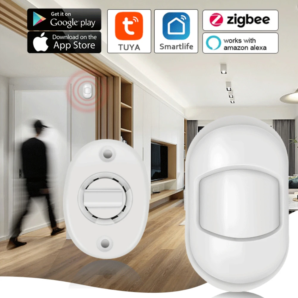 Датчик движения Tuya Zigbee Пассивный инфракрасный датчик для умного дома - купить по