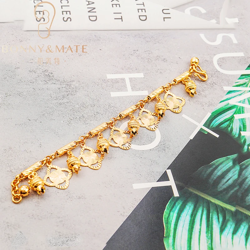 2024 новая модная позолоченная женская цепочка нерегулярный браслет-подвеска