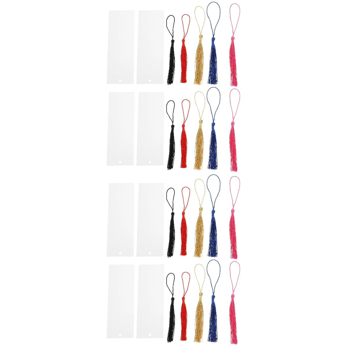 

Bookmark Bookmarks Page Tassels Blank Diy Acrylic Transparent Graffiti Marker Set Reader Paperretro Clips Decorative