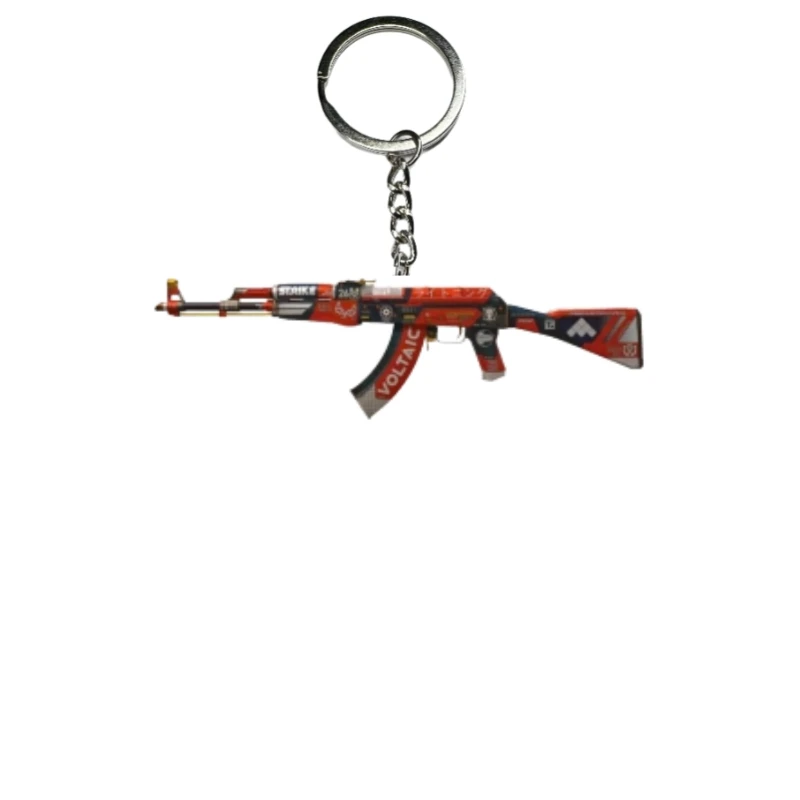 Фото Брелок для игры CSGO Counter Strike, мини-модель винтовки, кулон из нержавеющей стали, брелок для ключей, автомобильная сумка, декор, ювелирные изделия, сувениры, подарки №3