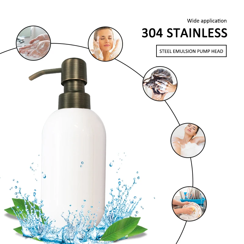 

Soap Pump Lotion Shampoo Pump Retro Metal Liquid Soap Dispenser Bathroom Accessories Soap Dispenser Bird Head Nozzle
