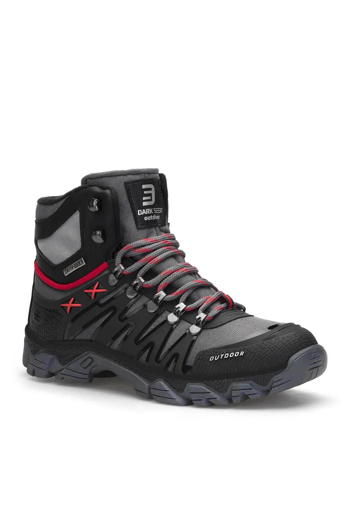 

Men's Black Outdoor Trekking Boots Winter Snow Shoes Non-Slip Waterproof Keep Warm Sturdy Boots New Season Design Clothing