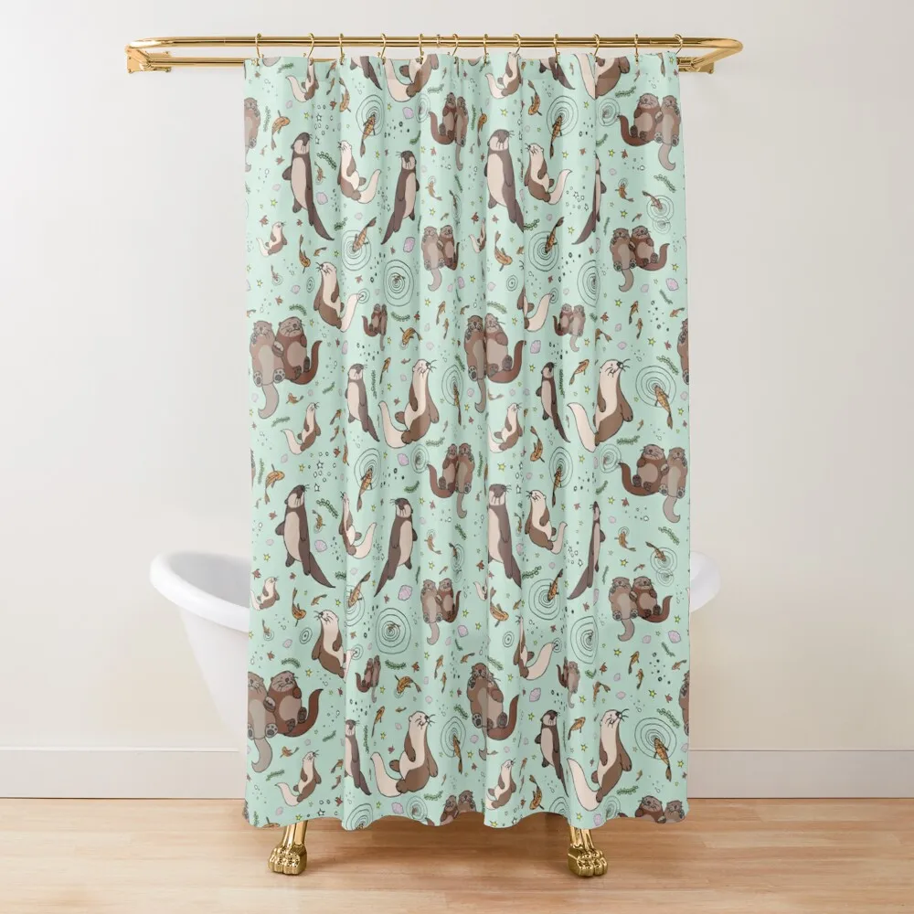 Выдра в синем цвете новинка Набор принадлежностей для ванной комнаты дешевые