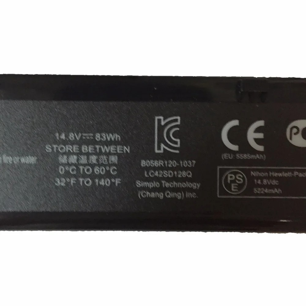 14 8 В 83 Втч VH08/VH08XL новый оригинальный аккумулятор для ноутбука HP EliteBook 8560w 8760w 8570w 8770w