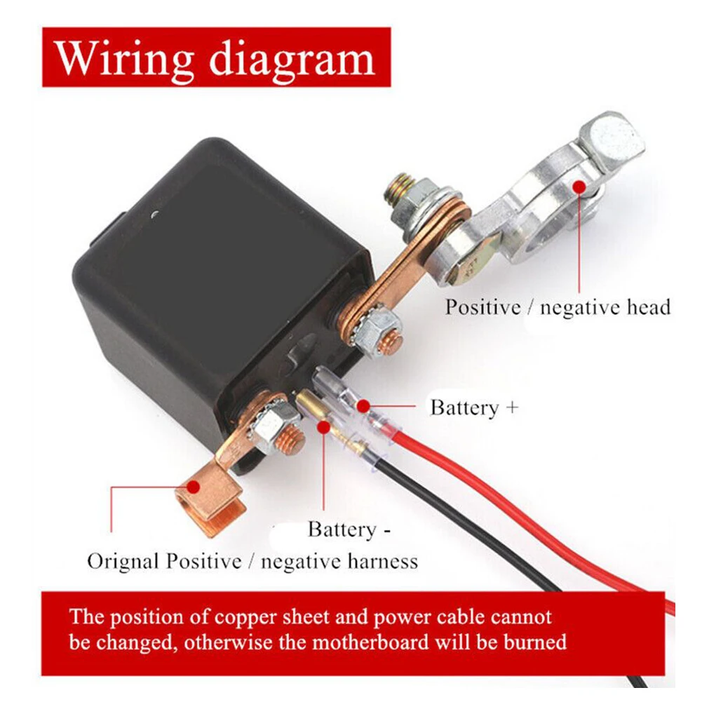 

Car Battery Isolator Remote Operation 46 * 46 * 45mm Cut Off Disconnect Master Switch Universal Wireless Remote Control