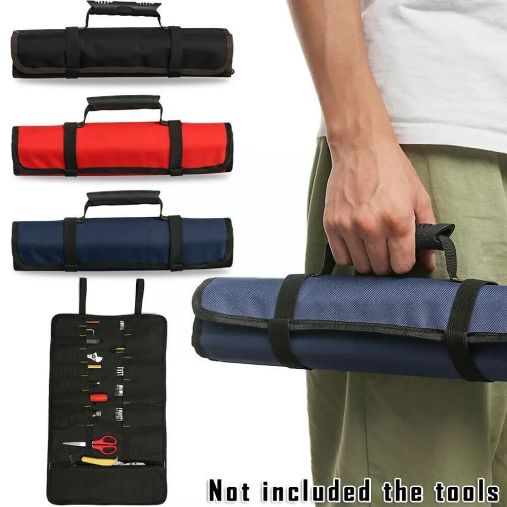

Portable Oxford Clothtool Bag Folding Screwdriver Plier Bag Roll Bag Car Organizer Tools Wrench Pocket Repair Hand Sto H4o0