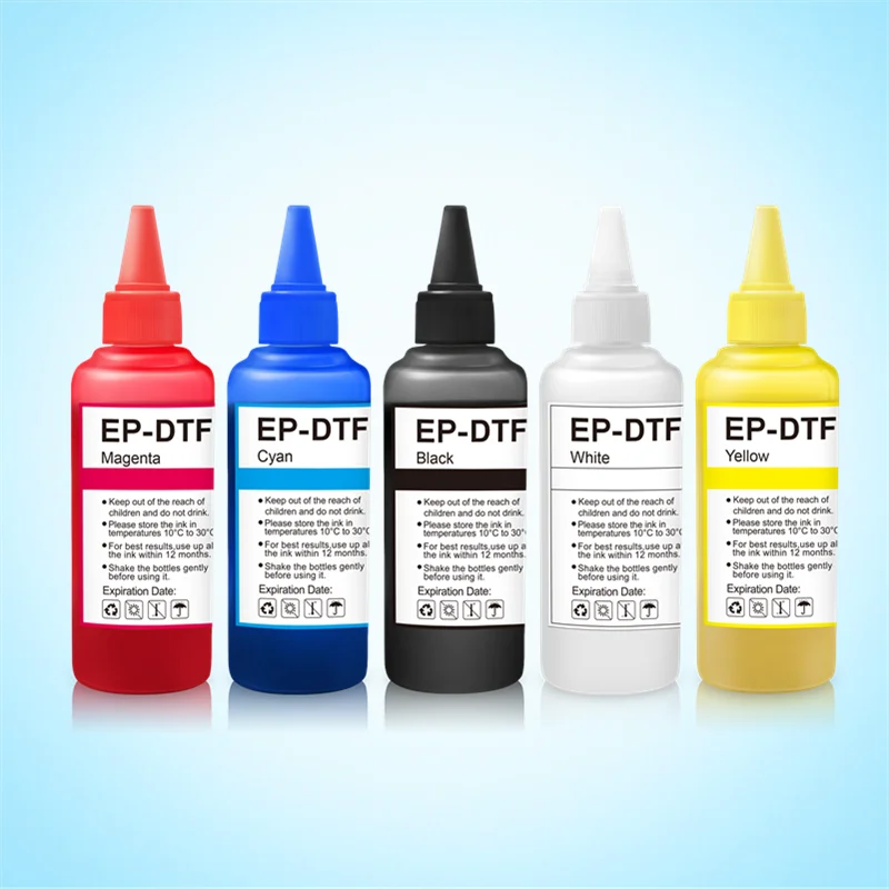 5*100 мл чернила DTF для Epson L800 L805 DX5 DX7 XP600 I3200 I4720 I5113 переводной пленки пленочный