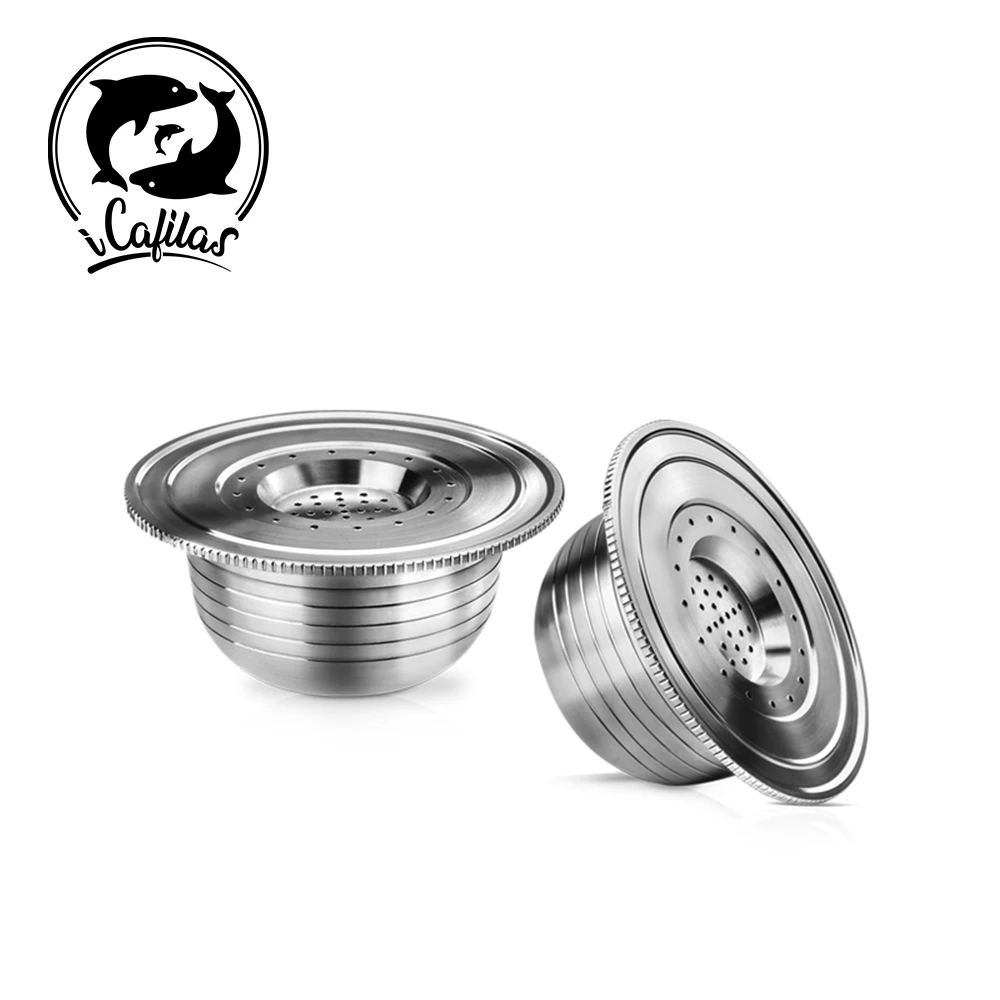 For BIALETTI Stainless Steel Reusable Pod Refillable Coffee Capsules Crema Espresso Maker