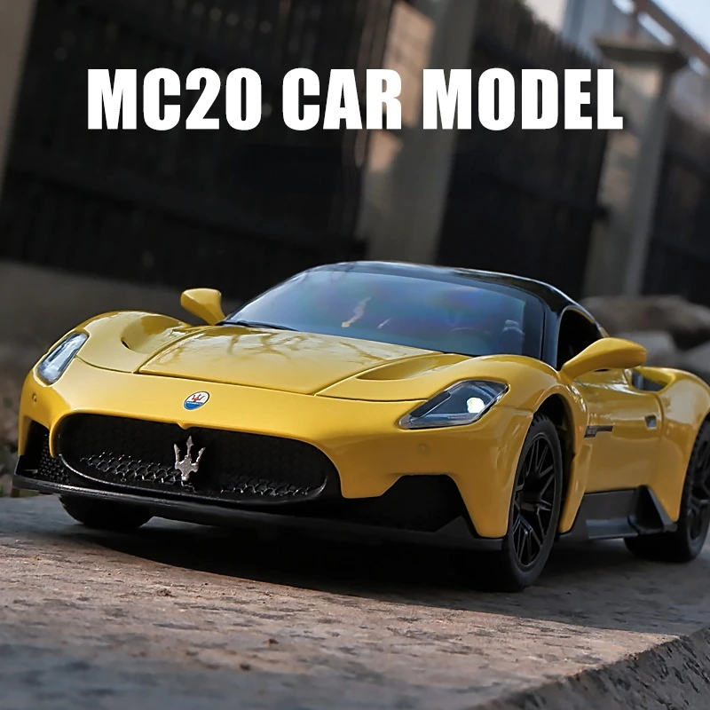 

1/32 Simulation Maserati MC20 Sports Car Model Toy Car Boy Diecast & Toys Vehicles Sound Light Pullback Mini Car Collective