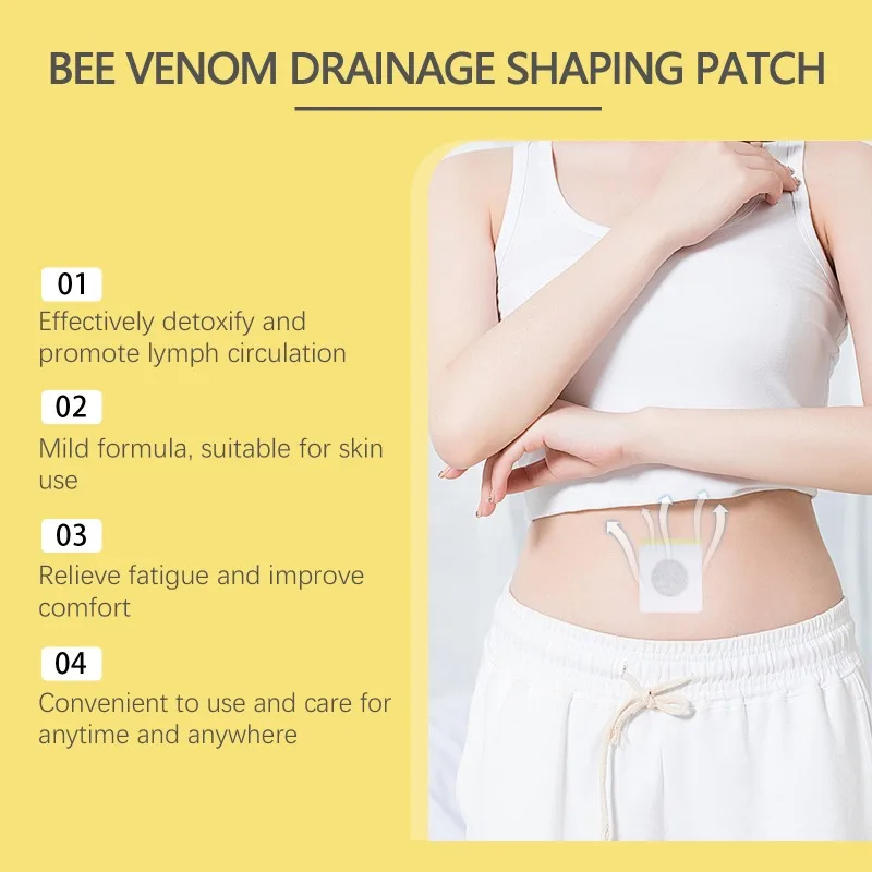 Дренажный пластырь для коррекции фигуры Детокс потеря веса сжигание жира