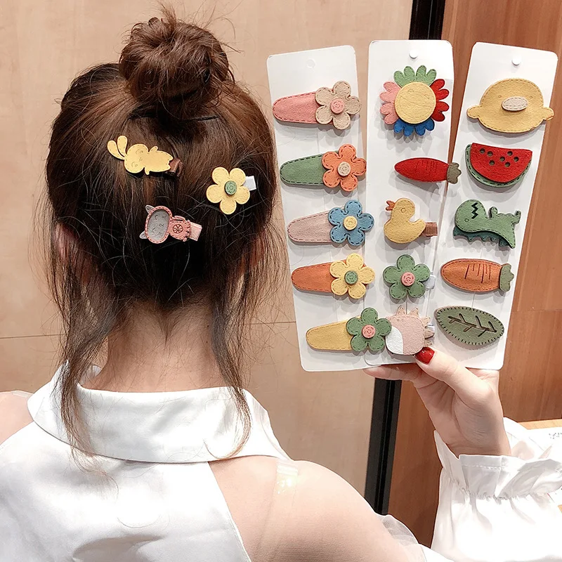 

Lovely Cartoon Flower Fruit Animal Hair Accessories Princess Baby Kids Hair Clips