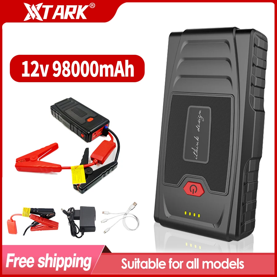 

12V 2000A 98000mAh Portable Car Starter Emergency Start Device Power Bank Booster