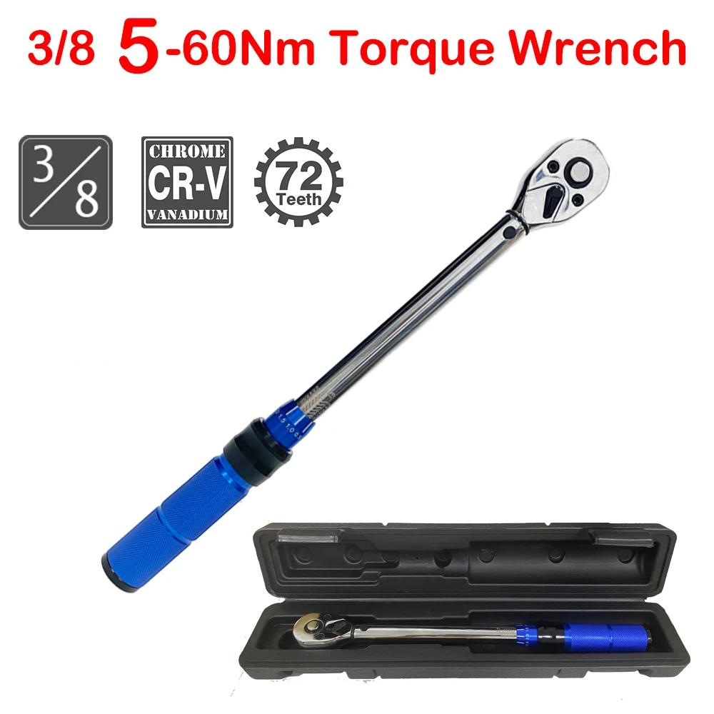 

3/8 Двунаправленный Регулируемый Высокоточный Динамометрический Ключ 5-60 Нм 10-60 Нм Велосипед Мотоцикл Автомобиль DIY Ручно...