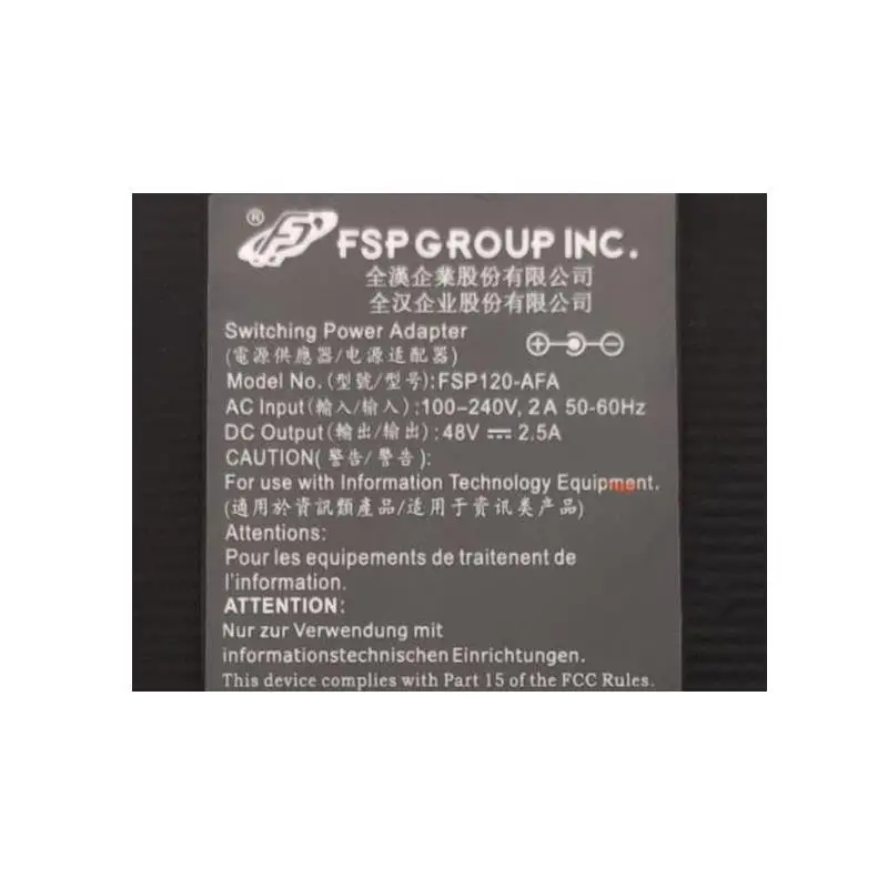 Оригинальное зарядное устройство для адаптера переменного тока Hikvision 48 в 120 А Вт |