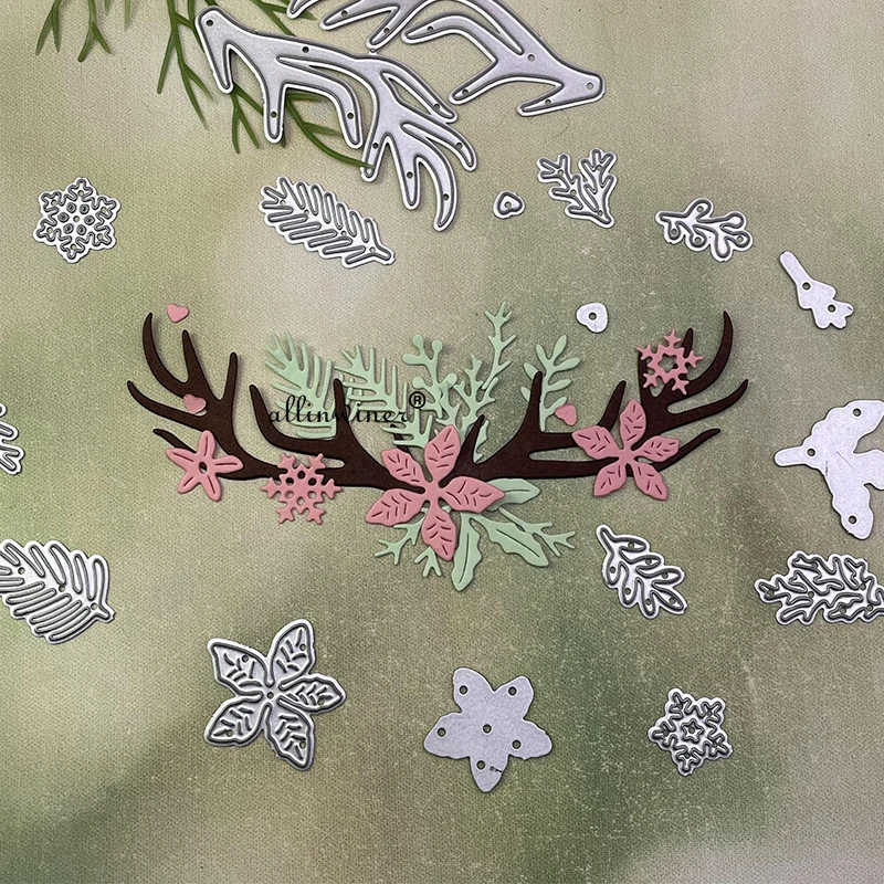 

New Christmas deer horns Metal Cutting Dies for DIY Scrapbooking Album Paper Cards Decorative Crafts Embossing Die Cuts