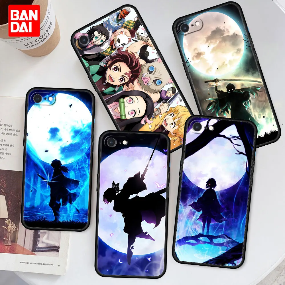 

Demon Slayer Japan Anime Case for iPhone 6 6s 7 8 X XR XS XS Max SE 2020 Plus 6plus 7plus 8plus Silicone Luxury Cover Black Capa