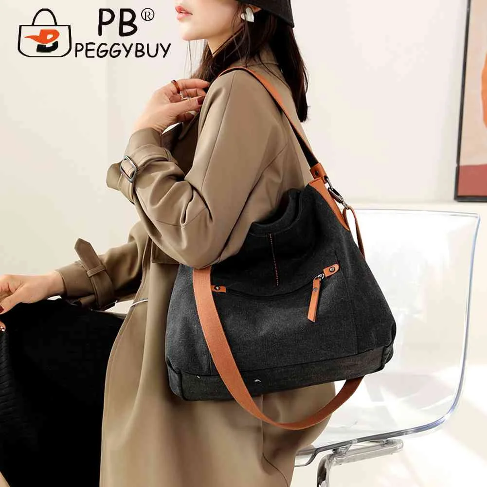 

Модные сумки через плечо, вместительная Холщовая Сумка-тоут, эстетичный карман на молнии с отделением для путешествий, работы, Женский офис...