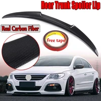 real carbon fiber car rear trunk spoiler wing lip only for vw for volkswagen cc 2008 2015 m4 style rear trunk wing spolier lip