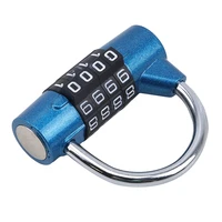 heavy duty 4 dial digit combination lock weatherproof security padlock outdoor gym safety code lock black