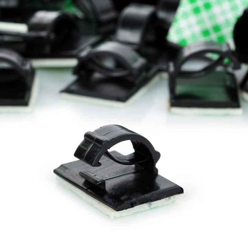 

Genuine Adhesive Cable Clips Clamps Car Wire Tie Mount Drop Wire Holder for Car/Office/Home (95-100PCS)