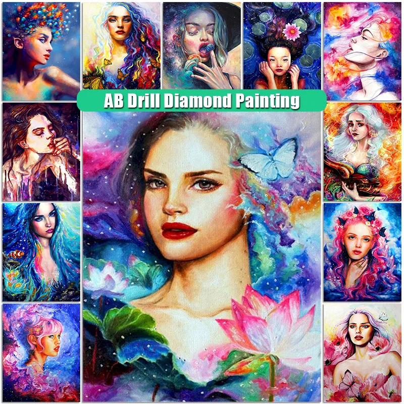 

MoriYuan новая алмазная живопись AB мультяшная полноразмерная/круглая вышивка крестиком для девушек Сделай Сам мозаичные картины Алмазная выши...