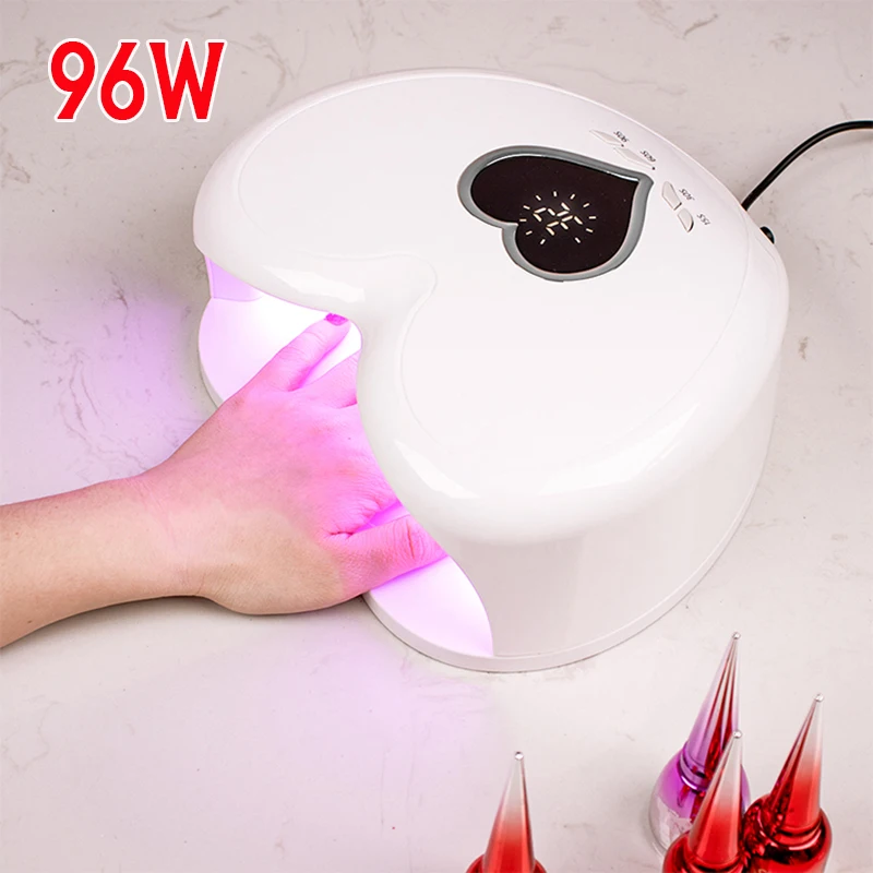 Professional UV LED Nail Lamp Sun Light For Nails Heart Shape Gel Lacquer Dryer Lamp Machine Tool Fast Drying All Gel Polish