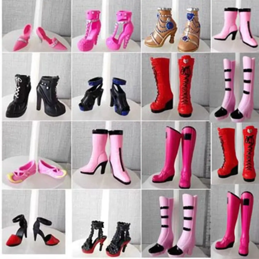 

Пластиковые ботинки для кукол, яркие технические длинные аксессуары, длина стопы 2,2 см, 30 см, кукольная обувь 30 см, куклы/куклы 1/6 Bjd