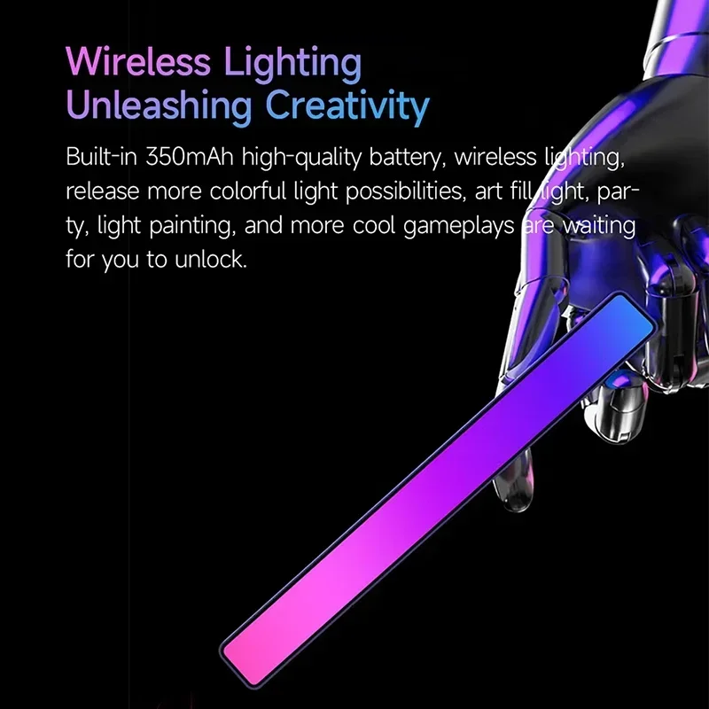 Yeelight RGB музыкальное управление звуком светодиодный светильник USB магнитный