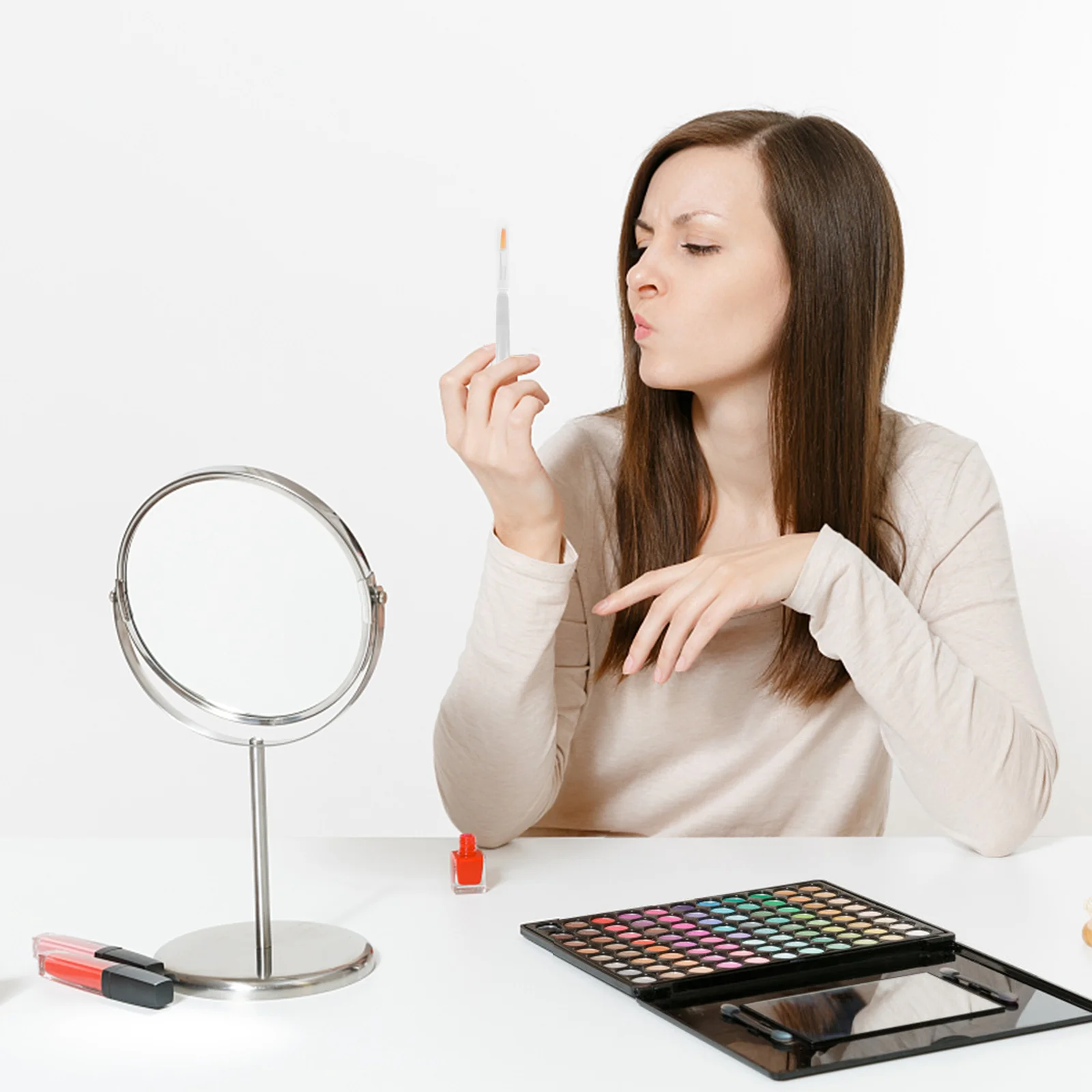 

Lip Brush Brushes Makeup Applicators Lipstick Crystalliner Exfoliating Silicone Travel Tool Portable Rod Film