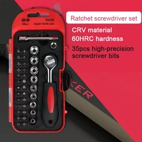 38 in 1 precision screwdriver set with box magnetic ratchet driver screw for phone watch camera repair multi function hand tools